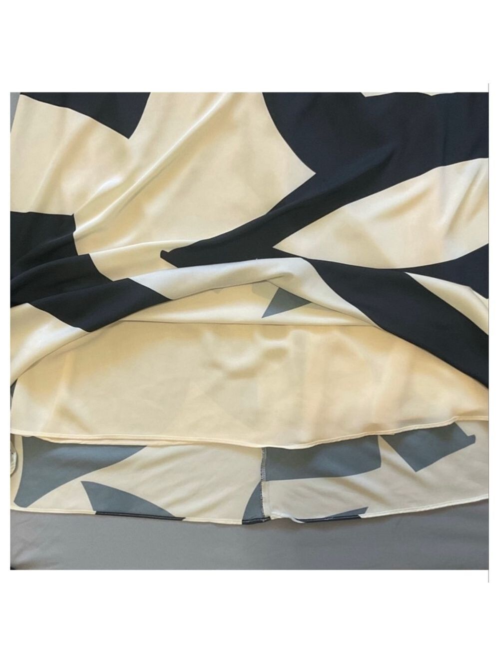 Anthropologie Bardot Citron Black Cream Abstract Halter Midi Dress - Picture 10 of 16